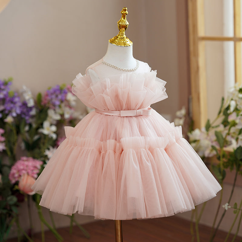Flower Girl Dresses Baby Girl Easter Dress Toddler Beaded Crew Neck Fl – marryshe